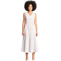 Đầm Nữ F2 Fashion & Freedom Women's White Linen Dress Free Color D734-T-S-0623 Màu Trắng Size S