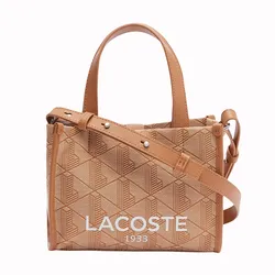 Túi Tote Nữ Lacoste Heritage Jacquard Mini NF4735HK N79 Màu Be