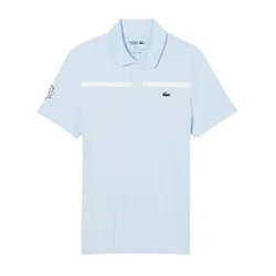 Áo Polo Nam Lacoste Tennis Men's Ultra Dry Badge Accent Tennis Heritage Polo DH8960 - MR8 Màu Xanh Blue Size 6