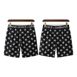 Quần Short Nam Dolce & Gabbana D&G  Logo M4B45T HSMGJ Màu Đen/Trắng Size 4