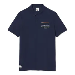 Áo Polo Nam Lacoste X Roland Garros Club Man Shirt PH8742 - 166 Màu Xanh Đen Size 4