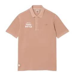 Áo Polo Unisex Lacoste Roland-Garros Edition Clay Court  PH0349 G8I Màu Nâu Size M