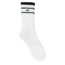 Tất Nam Lacoste RA123E-54N-001 Men's Sports Socks Màu Trắng