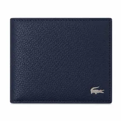Ví Nam Lacoste Men's Bifold Wallet NH4680OR 021 Màu Xanh Navy