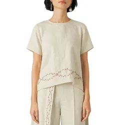 Áo Kiểu Nữ F2 Fashion & Freedom Becoming Discover AK456-K-S-0321 Màu Kem Size S