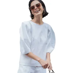 Áo Kiểu Nữ F2 Fashion & Freedom Becoming Unveil AK469-TCN-S-0621 Màu Trắng Size S
