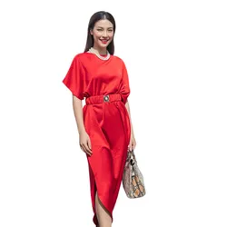Váy Lụa  Nữ F2 Fashion & Freedom City Girl D745-DO-S-0823 Màu Đỏ Size S