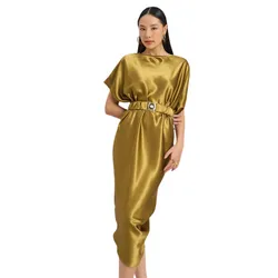 Váy Lụa  Nữ F2 Fashion & Freedom The Art Of Styling D745-DC-S-0823 Màu Xanh Size S