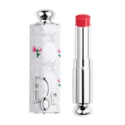 Combo Vỏ Son Dior Flowery Cannage + Lõi Son Dior Addict Glass Lipsticks 344 Pink Milly Màu Hồng Đào