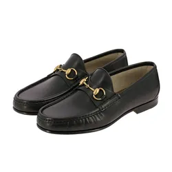 Giày Lười Nam Gucci 1953 Horsebit Leather Loafer Black Leather 307929-BLM00-1000 Màu Đen Size 40.5