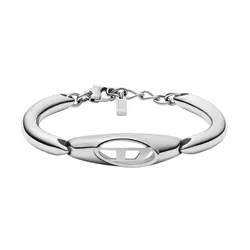 Vòng Đeo Tay Diesel Stainless Steel Bangle Bracelet DX1643040 Màu Bạc