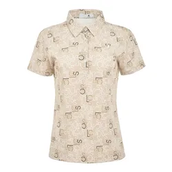 Áo Polo Nữ Le Coq Sportif LG6SHS01LV-BG00 Màu Be Size S
