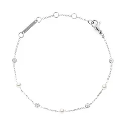 Vòng Đeo Tay Daniel Wellington Pearl Bracelet Silver DW00401951 Màu Bạc