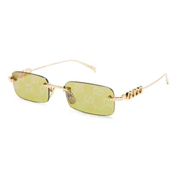 Kính Mát Nam Gucci Sunglasses GG1808S 002 Màu Xanh/Vàng