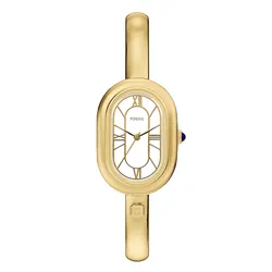 Đồng Hồ Nữ Fossil Sloan Three Hand Gold Tone Stainless Steel Watch Bangle ES5444 Màu Vàng Gold