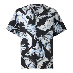 Áo Sơ Mi Cộc Tay Nam Tommy Hilfiger Lightweight Regular Fit Tropical Short Sleeve Shirt 39449 - 0GJ Màu Đen Size XS