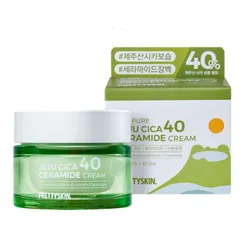 Kem Dưỡng  Rau Má Làm Dịu Phục Hồi Da Pretty Skin Pure Jeju Cica 40 Ceramide Cream 52ml