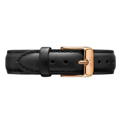 Dây Đồng Hồ Đeo Tay Daniel Wellington Sheffield Strap Rose Gold DW00200228 16mm Màu Đen
