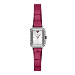 Đồng Hồ Nữ Fossil Raquel Mini Two Hand Pink Leather Watch ES5466 Màu Hồng Bạc