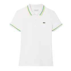 Áo Polo Nữ Lacoste Women's L.12.D Slim Fit Jersey Polo DF9599 55G FWI Màu Trắng Size 34