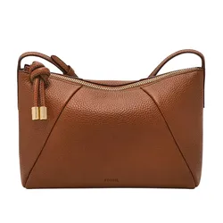 Túi Đeo Chéo Nữ Fossil Willa Leather Small Crossbody Bag ZB11172200 Màu Nâu