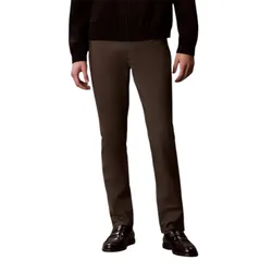 Quần Kaki Nam Calvin Klein CK Jean Slim Fit 40VM614 - 024 Màu Nâu Đen Size 30