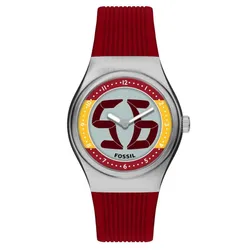 Đồng Hồ Unisex Fossil Archival Big Tic World Cup 40mm LE1242 Màu Đỏ