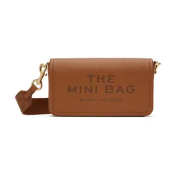 Túi Đeo Chéo Nữ Marc Jacobs Brown The Leather Mini Bag 251190F048067 Màu Nâu