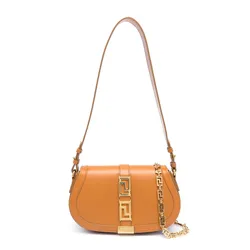 Túi Đeo Chéo Nữ Versace Greca Goddess Bag Màu Nâu