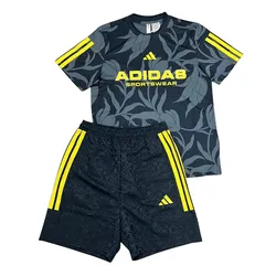 Bộ Quần Áo Tennis/Pickleball Nam Adidas Street Sports Tiro AOP Màu Xanh Đen Size S