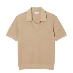 Áo Polo Nam Lacoste Cotton Blend Open Polo Collar Sweater AH5186 99 031 Màu Đen Size 2