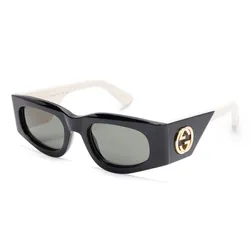 Kính Mát Gucci GG1664S Sunglasses Màu Đen Trắng