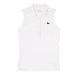 Áo Polo Nữ Lacoste Slim Fit UV Protect Stretch Golf PF7414 99 001 Màu Trắng Size 38