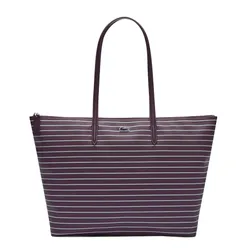 Túi Tote Nữ Lacoste Large Striped L.12.12 Concept NF5132SJ R48 Màu Tím