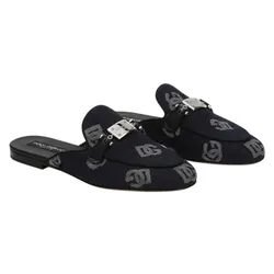 Giày Sục Nam Dolce & Gabbana D&G Denim Nhiều A80311AH43880650 Màu Đen Size 39