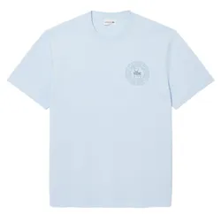 Áo Thun Nam Lacoste Men's Jersey T-Shirt Printed With Badge TH0125 T01 Màu Xanh Nhạt Size 2