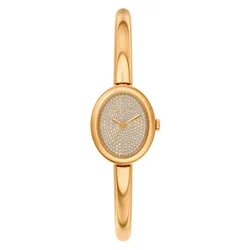 Đồng Hồ Nữ Michael Kors MK Petite Maude Gold-Tone Bangle Watch MK7593 Màu Vàng Gold