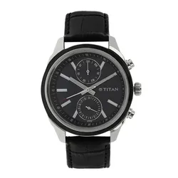 Đồng Hồ Nam Titan Neo 2 Gents Men's Watch Blue Dial 48mm 1733KL01 Màu Đen Bạc