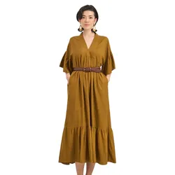 Váy Xòe Nữ F2 Fashion & Freedom Women's The Girl In Vogue D756-VN-S-0923 Màu Vàng Nghệ Size S