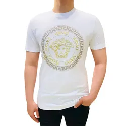 Áo Phông Nam Versace Medusa Circle Print Tee White 1014430 Màu Trắng Size XS