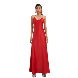 Váy Hai Dây Lụa Nữ F2 Fashion & Freedom City Girl D752-ĐO-S-0923 Màu Đỏ Size S