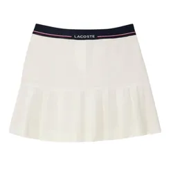 Chân Váy&nbsp;Nữ Lacoste Pleated Wool Blend Skirt JF5323_XFJ Màu Trắng Size 34
