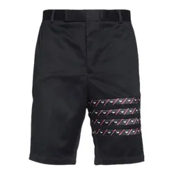 Quần Short Nam Thom Browne Blue Cotton Icon 4-Bar Chino Trouser MTU290A 03788 415 Màu Đen Size 3