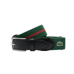 Thắt Lưng Nam Lacoste Classic Border Tape Belt RC005 P06 Màu Xanh Green