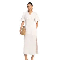 Váy Liền Nữ F2 Fashion & Freedom Linen The Art Of Styling D757-T-S-0923-1 Màu Trắng Size S