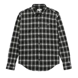 Áo Sơ Mi Nam Lacoste Men's Jacquard Plaid Shirt CH8406-10 L7A Màu Xanh Lục Size 39
