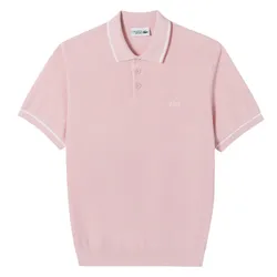 Áo Polo Len Nam Lacoste Men's Scallop Sweater AH720E - ADY Màu Hồng Size 5