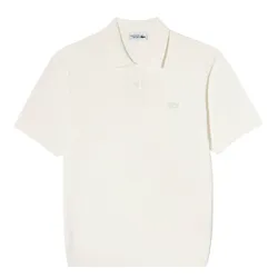 Áo Polo Len Nam Lacoste Golf Texture Sweater AH011E - 02S Màu Trắng Size 5