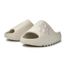 Dép MLB Skipper Slide New York Yankees 3ALPS0153-50IVS Màu Trắng Kem Size 230