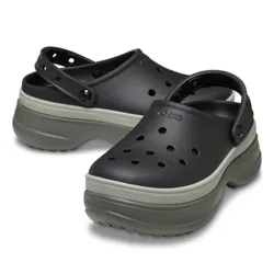 Giày Sục Crocs Clog Classic Stacked - Black 211355-001 Màu Đen Size 34-35